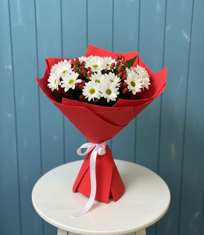 Букет цветов из: Хризантемы в Мурманске