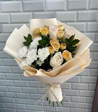 Букет цветов из:  Розы и Хризантемы в Мурманске