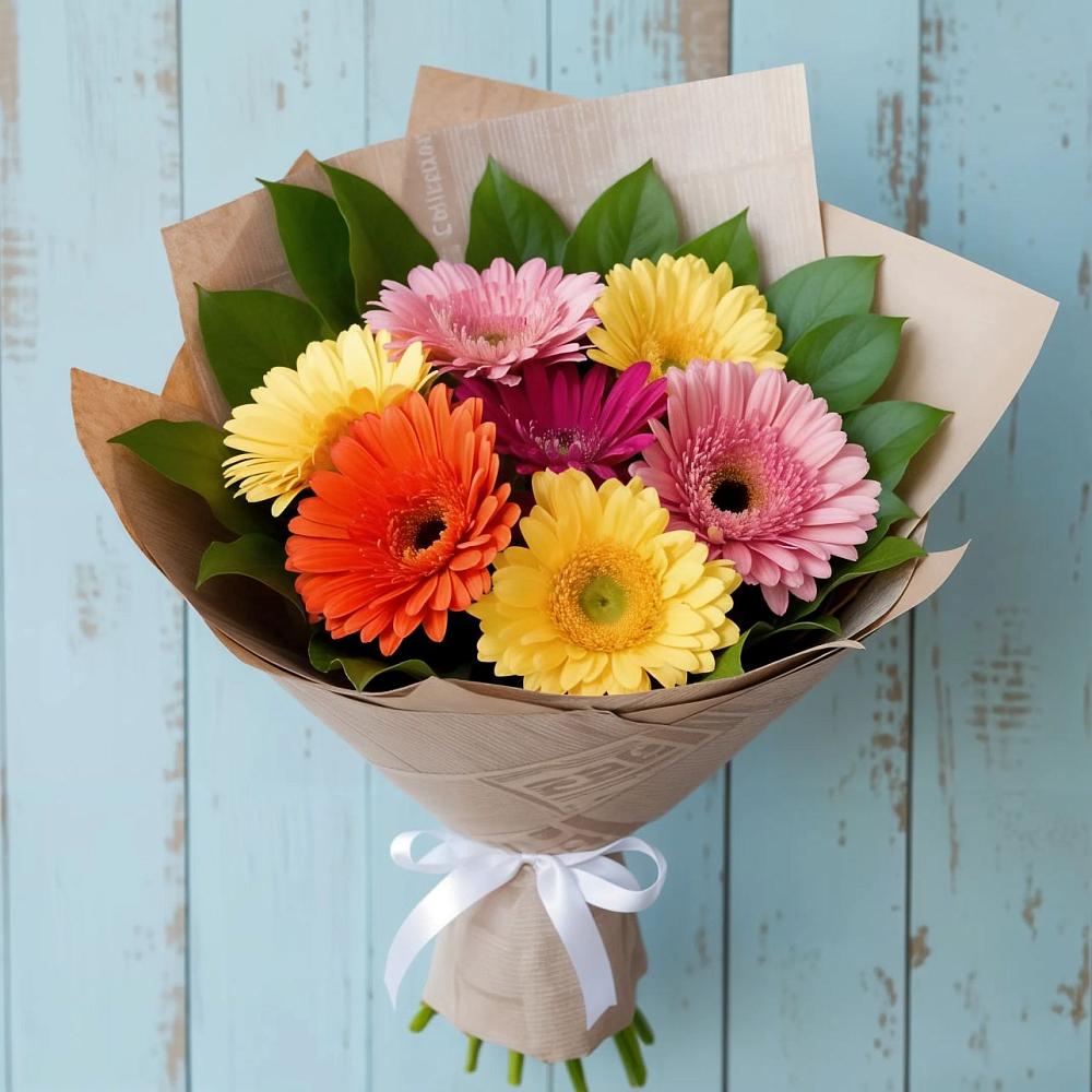 Букет цветов из: Герберы в Мурманске