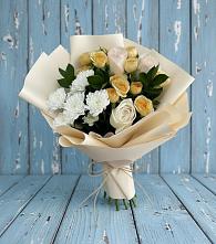 Букет цветов из:  Розы и Хризантемы #REPLACE_PRED# Мурманске