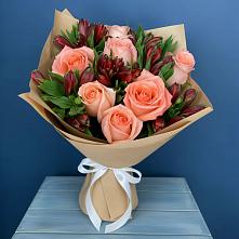 Букет цветов из:  Розы и Альстромерии #REPLACE_PRED# Мурманске