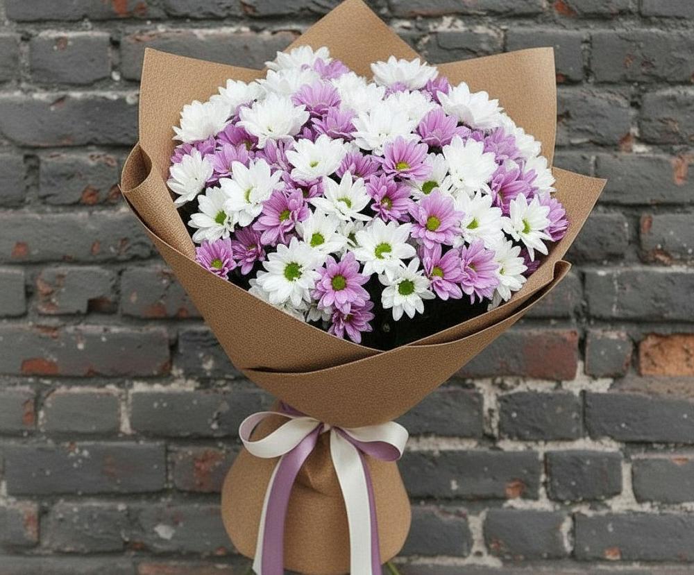 Букет цветов из: Хризантемы в Мурманске