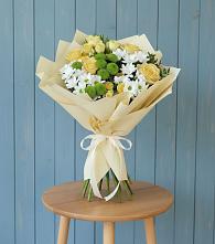 Букет цветов из:  Хризантемы и Розы в Мурманске