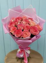 Букет 15 Розовых роз Равель в Мурманске