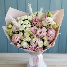 Букет цветов из:  Альстромерии и Розы в Мурманске