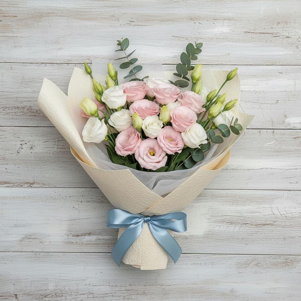 Букет цветов из: Лизиантусы в Мурманске